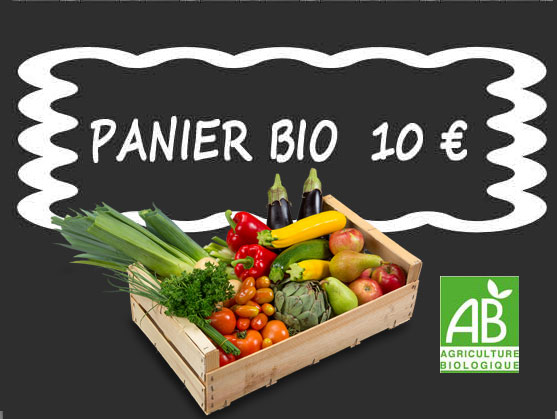 Panier de produits Bio au Bio Marché Belleville 75019 Paris