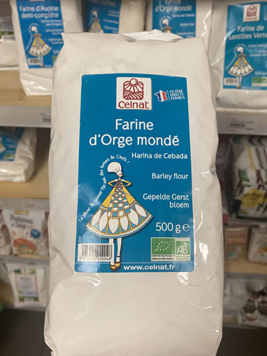 Farine d'orge mondé