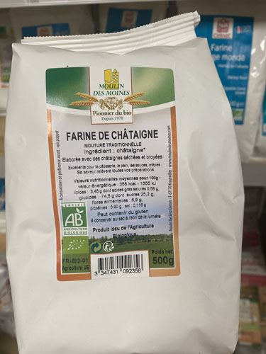 Farine de châtaigne BIO