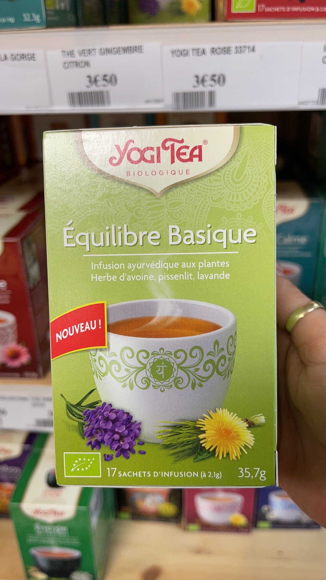 Tisane, Equilibre au basilic