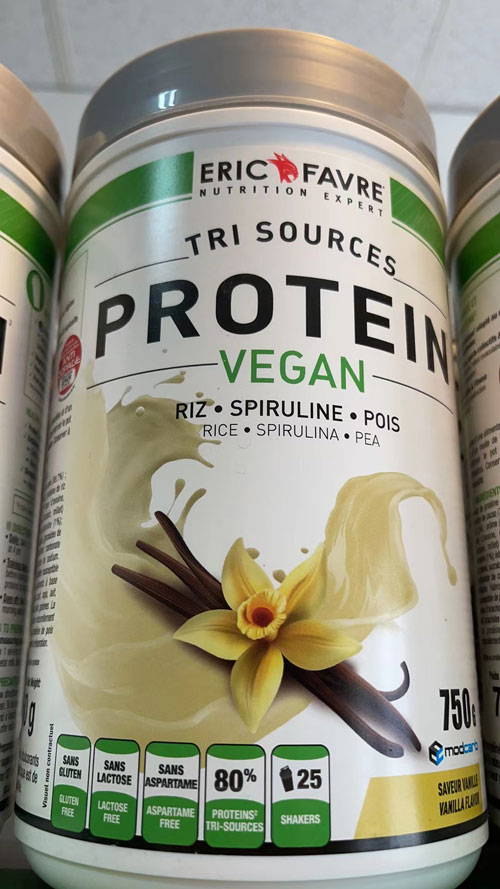Protein Vegan: Riz Spiruline Pois Vanille