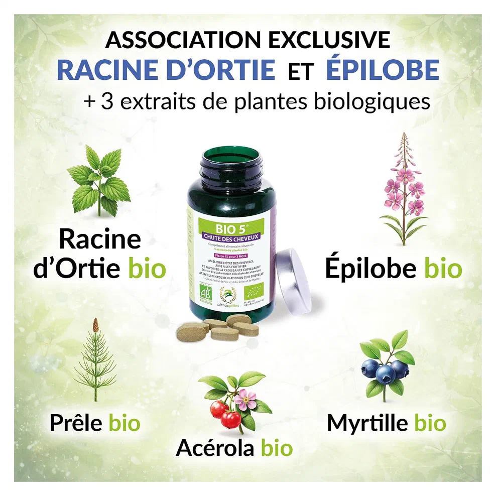 Bio 5 chute des cheveux xl ugs 3760243340611